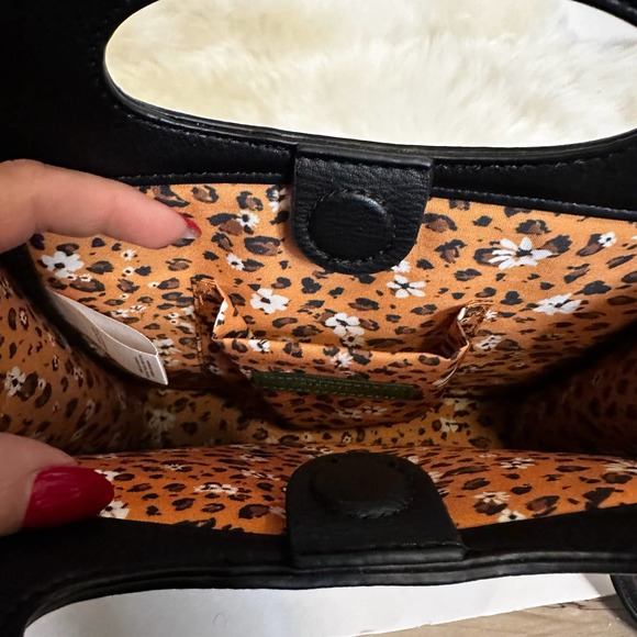 Anthropologie Black Woven Purse with adjustable crossbody/shoulder strap - Picture 4 of 7